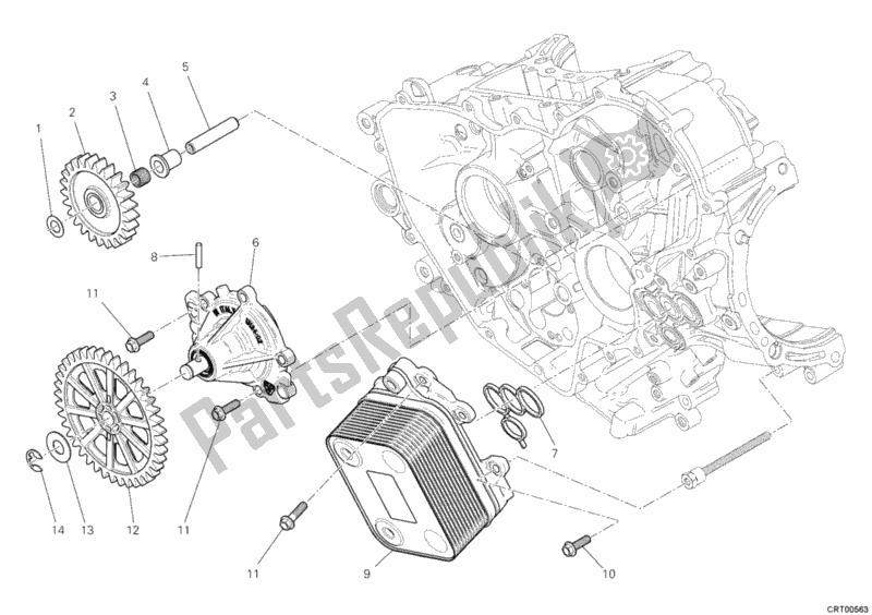 Wszystkie części do Pokrywa Generatora - Pompa Wodna Ducati Superbike 1199 Panigale ABS 2012